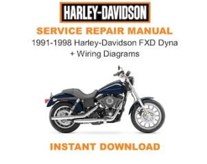 1991-1998 Harley-Davidson FXD Dyna Series Service Repair Manual + Wiring Diagrams