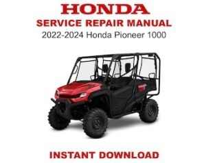 2022-2024 Honda Pioneer 1000 Service Repair Manual
