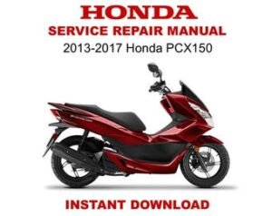 2013-2017 Honda PCX150 Service Repair Workshop Manual