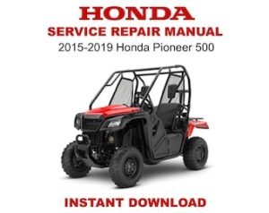 2015-2019 Honda Pioneer 500 Service Repair Workshop Manual