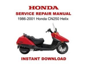1986-2001 Honda CN250 Helix Service Repair Workshop Manual