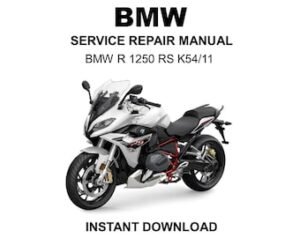 BMW R 1250 RS K54/11 Service Repair Workshop Manual