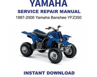 1987-2006 Yamaha Banshee YFZ350 Service Repair Manual (Clymer)