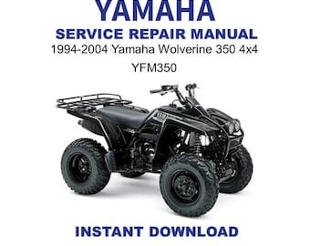 1995-2004 Yamaha Wolverine 350 4x4 YFM350 Service Repair Manual