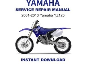 2001-2013 Yamaha YZ125 Service Repair Workshop Manual
