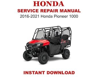 2016-2021 Honda Pioneer 1000 Service Repair Manual