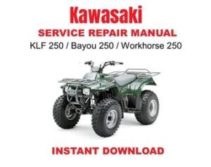 2003-2007 Kawasaki KLF 250 Bayou 250 Workhorse 250 Service Repair Manual