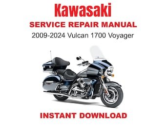 2009-2024 Kawasaki Vulcan 1700 VN1700 Voyager Service Repair Workshop Manual