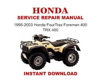 1995-2003 Honda FourTrax Foreman 400 TRX400 Service Repair Manual