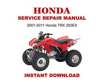 2001-2011 Honda TRX 250EX Service Repair Manual