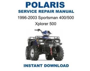 1996-2003 Polaris Sportsman 400 500 / Xplorer 500 Service Repair Manual