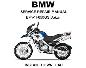 BMW F650GS Dakar Service Repair Workshop Manual