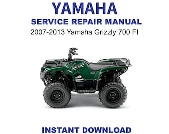 2007-2013 Yamaha Grizzly 700 FI Service Repair Manual