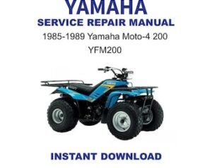 1985-1989 Yamaha Moto-4 200 YFM200 Service Repair Workshop Manual