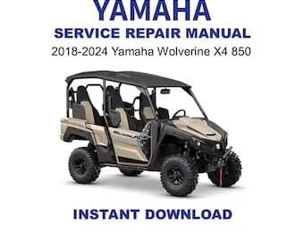 2018-2024 Yamaha Wolverine 850 X4 Service Repair Manual