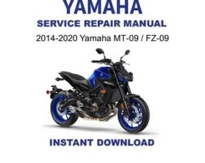 2014-2020 Yamaha MT-09 / FZ-09 Service Repair Workshop Manual