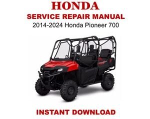 2014-2024 Honda Pioneer 700 Service Repair Manual