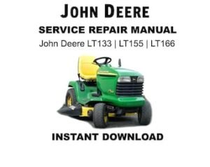 John Deere LT133, LT155, LT166 Service Repair Technical Manual TM1695