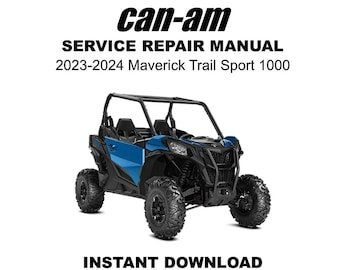 2023-2024 Can-Am Maverick Sport Trail 1000 Service Repair Manual Collection