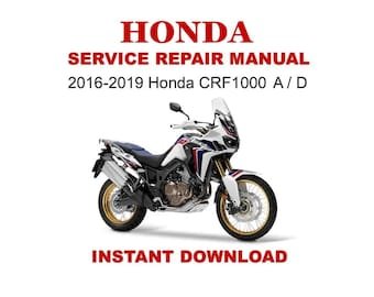 2016-2019 Honda CRF1000 A | D | African Twin Service Repair Manual
