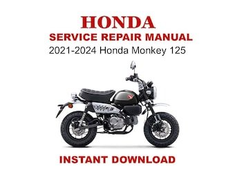 2021-2024 Honda Monkey 125 Service Repair Workshop Manual