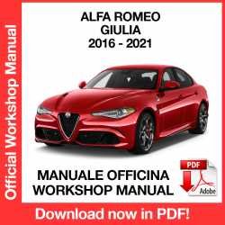 Workshop Manual Alfa Romeo GIULIA Quadrifoglio (2016-2021)