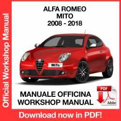 Workshop Manual Alfa Romeo MITO (2008-2018)