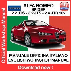 WORKSHOP MANUAL ALFA ROMEO SPIDER