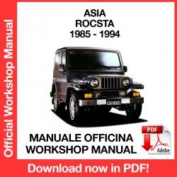 WORKSHOP MANUAL ASIA ROCSTA (1985-1994)