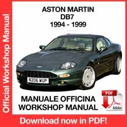 Workshop Manual Aston Martin DB7 (1994-1999)