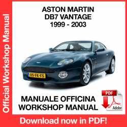 Workshop Manual Aston Martin DB7 (1999-2003)