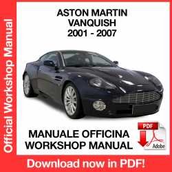 Workshop Manual Aston Martin Vanquish (2001-2007)