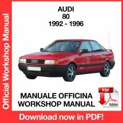 Workshop Manual Audi 80 (1992-1996)