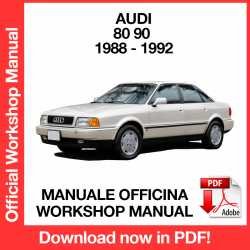 Workshop Manual Audi 80 90 (1988-1992)