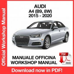 WORKSHOP MANUAL AUDI A4 B9 8W (2015-2020)