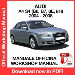 WORKSHOP MANUAL AUDI A4 S4 (2004-2008)