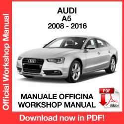 WORKSHOP MANUAL AUDI A5 COUPE' (2008-2016)