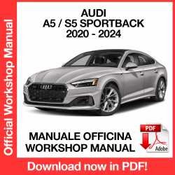 Workshop Manual Audi A5 S5 Sportback (2020-2024)