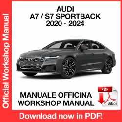 Workshop Manual Audi A7 S7 Sportback (2020-2024)