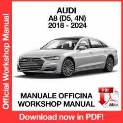 WORKSHOP MANUAL AUDI A8 (2018-2024)