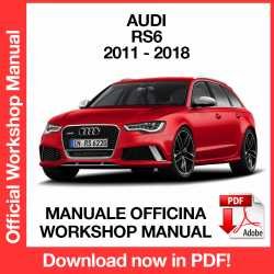 Workshop Manual Audi RS6 (2011-2018)