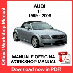 WORKSHOP MANUAL AUDI TT (1999-2006)
