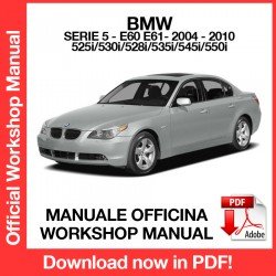 WORKSHOP MANUAL BMW 5 SERIES E60 E61 (2004-2010)
