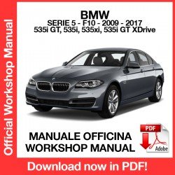WORKSHOP MANUAL BMW 5 SERIES F10 (2009-2017)