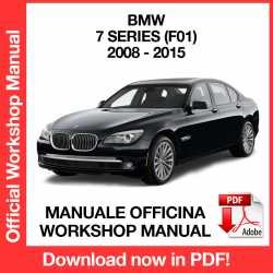 Workshop Manual BMW 7 Series F01 F02 (2008-2015)