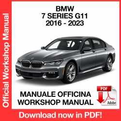 Workshop Manual BMW 7 Series G11 (2016-2022)