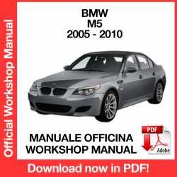 Workshop Manual BMW M5 E60 E61 (2005-2010)