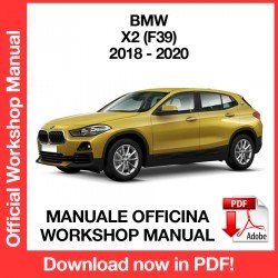 WORKSHOP MANUAL BMW X2 F39 (2018-2020)
