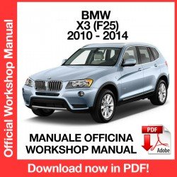 WORKSHOP MANUAL BMW X3 F25 (2010-2014)