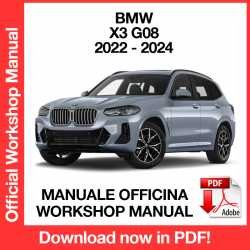 Workshop Manual BMW X3 G08 (2022-2024)